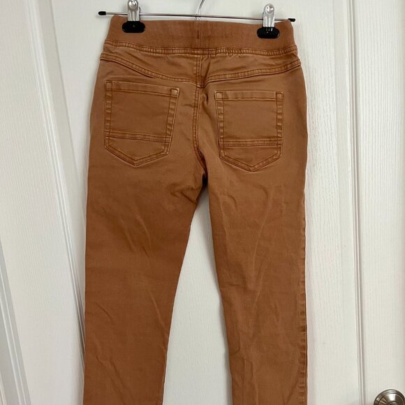 Hanna Andersson Pull-On Slim Twill Pants Boys Size 12 Carpenter Brown - Picture 9 of 11